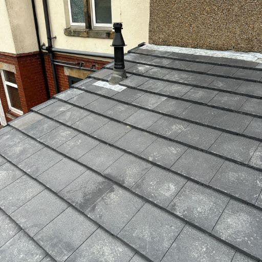 Job 4 - Kitchen retile using marley roof tiles  Burnley