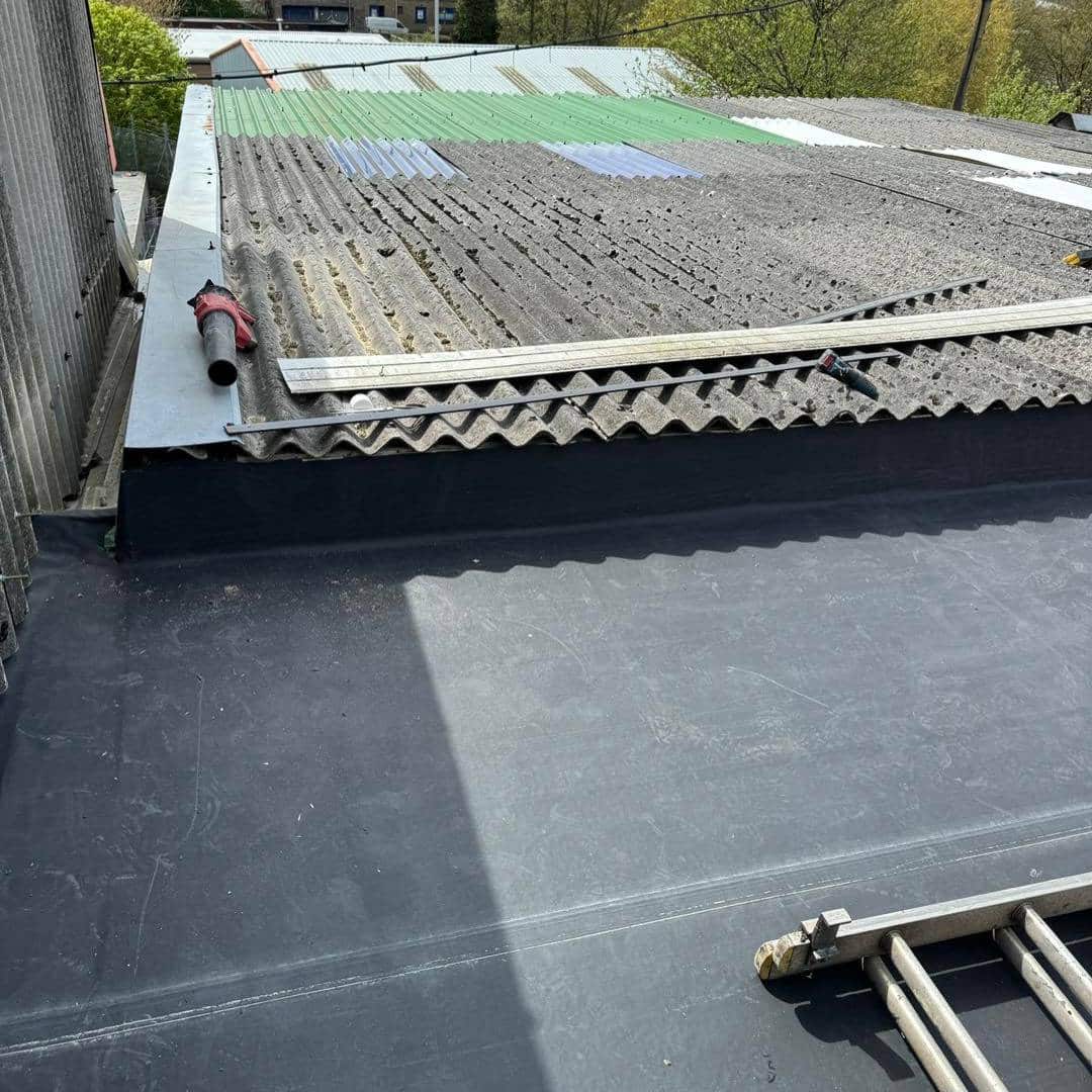 Job 22 - Commercial rubber flat roof Accrington