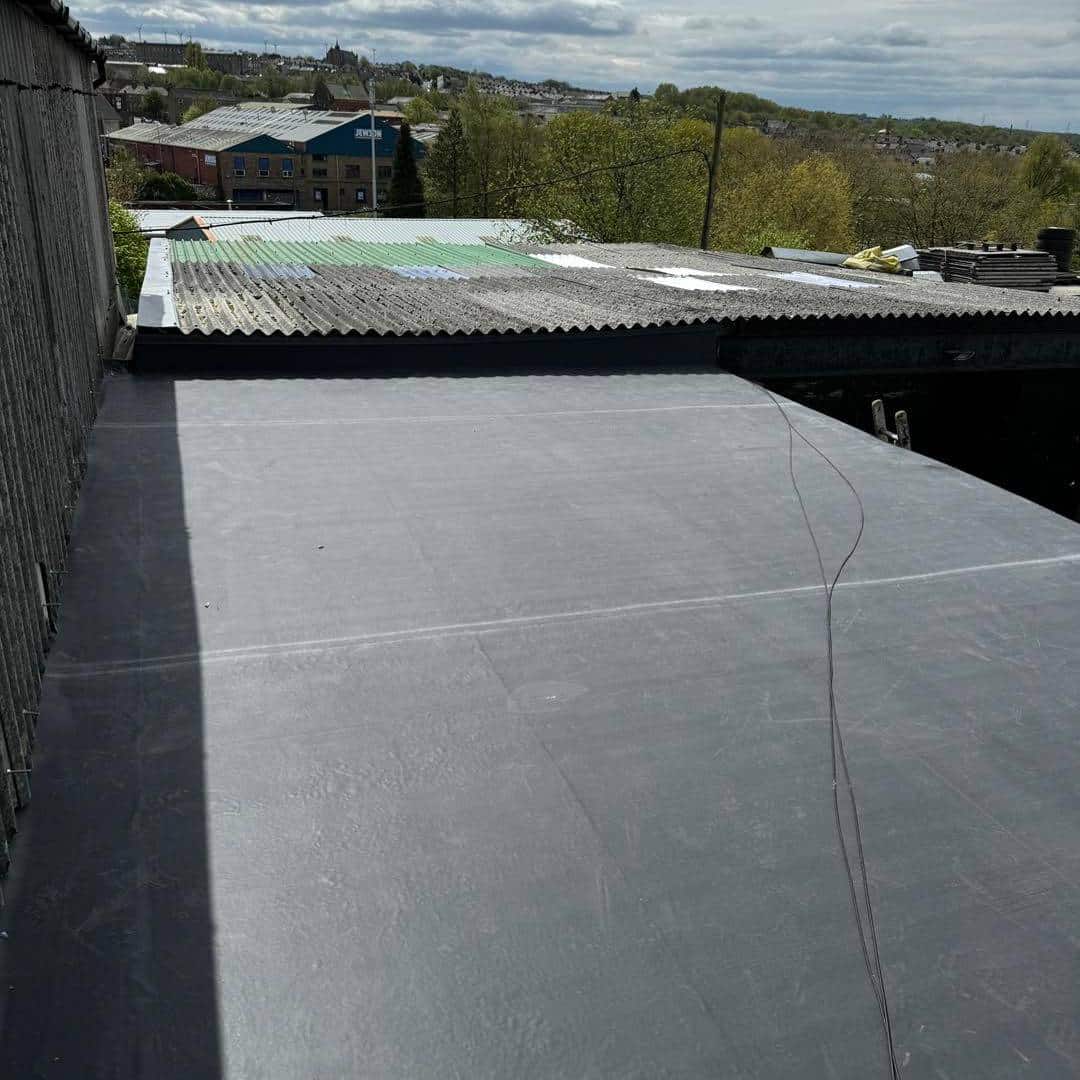 Job 22 - Commercial rubber flat roof Accrington
